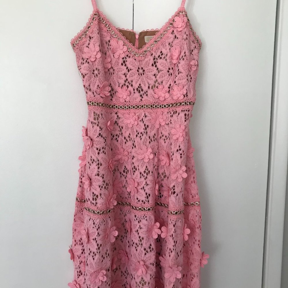 Michael Kors dress pink lace size 10